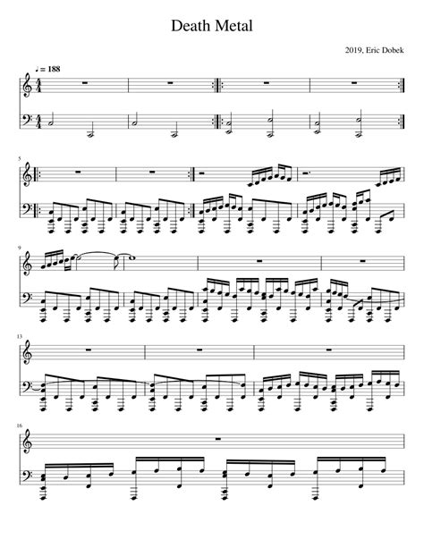 death metal sheet music|Free Death Metal by eric.dobek37 sheet music .